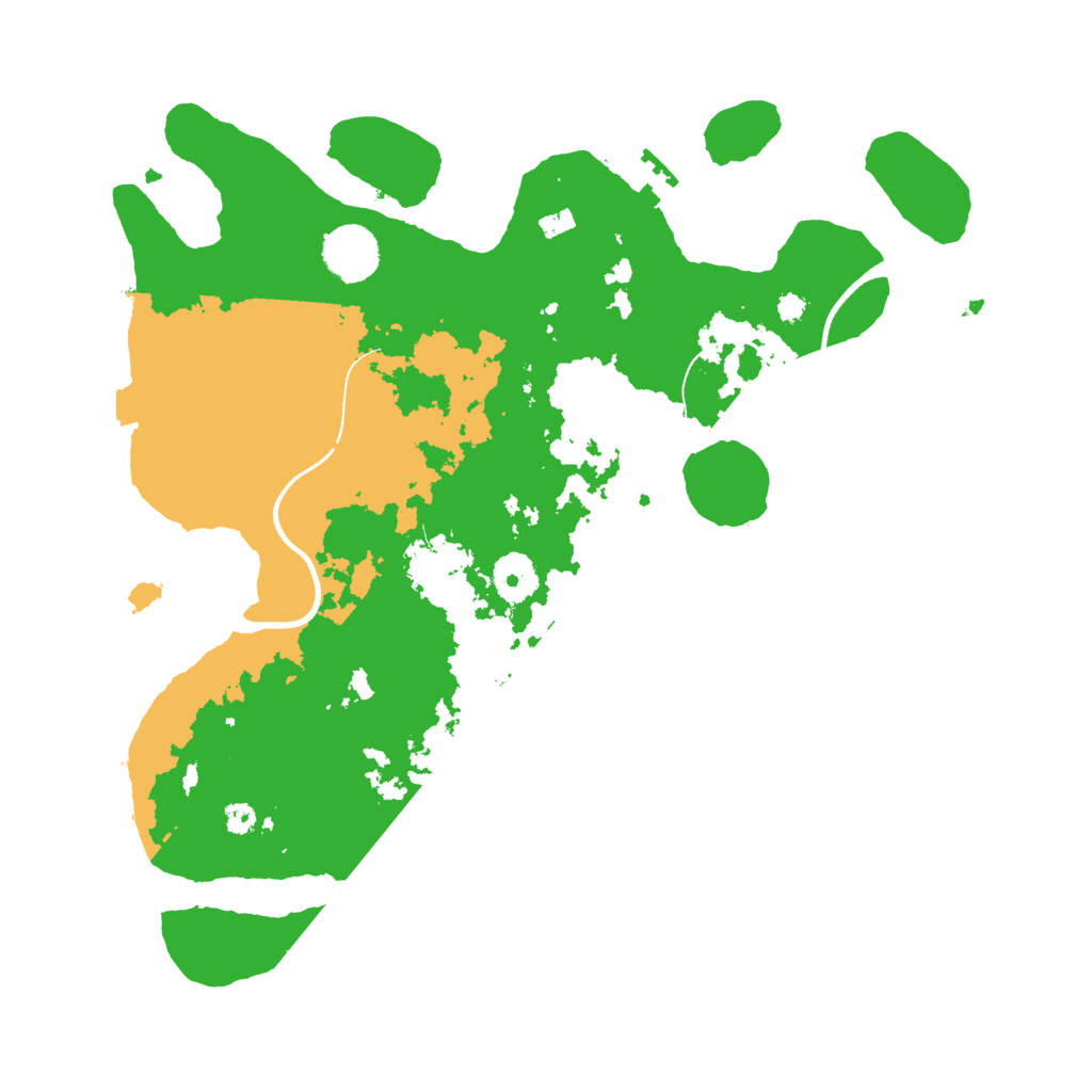 Biome Rust Map: Procedural Map, Size: 3500, Seed: 776311500