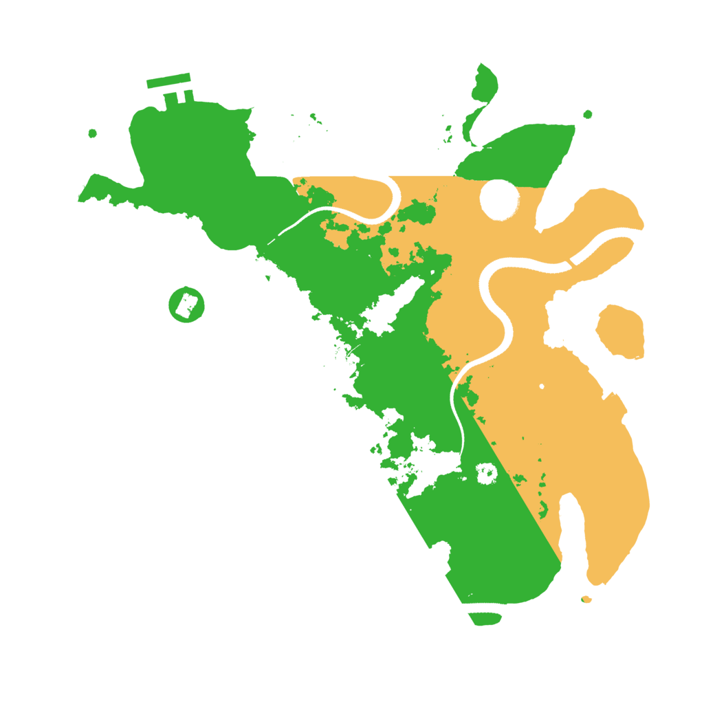 Biome Rust Map: Procedural Map, Size: 3250, Seed: 15293