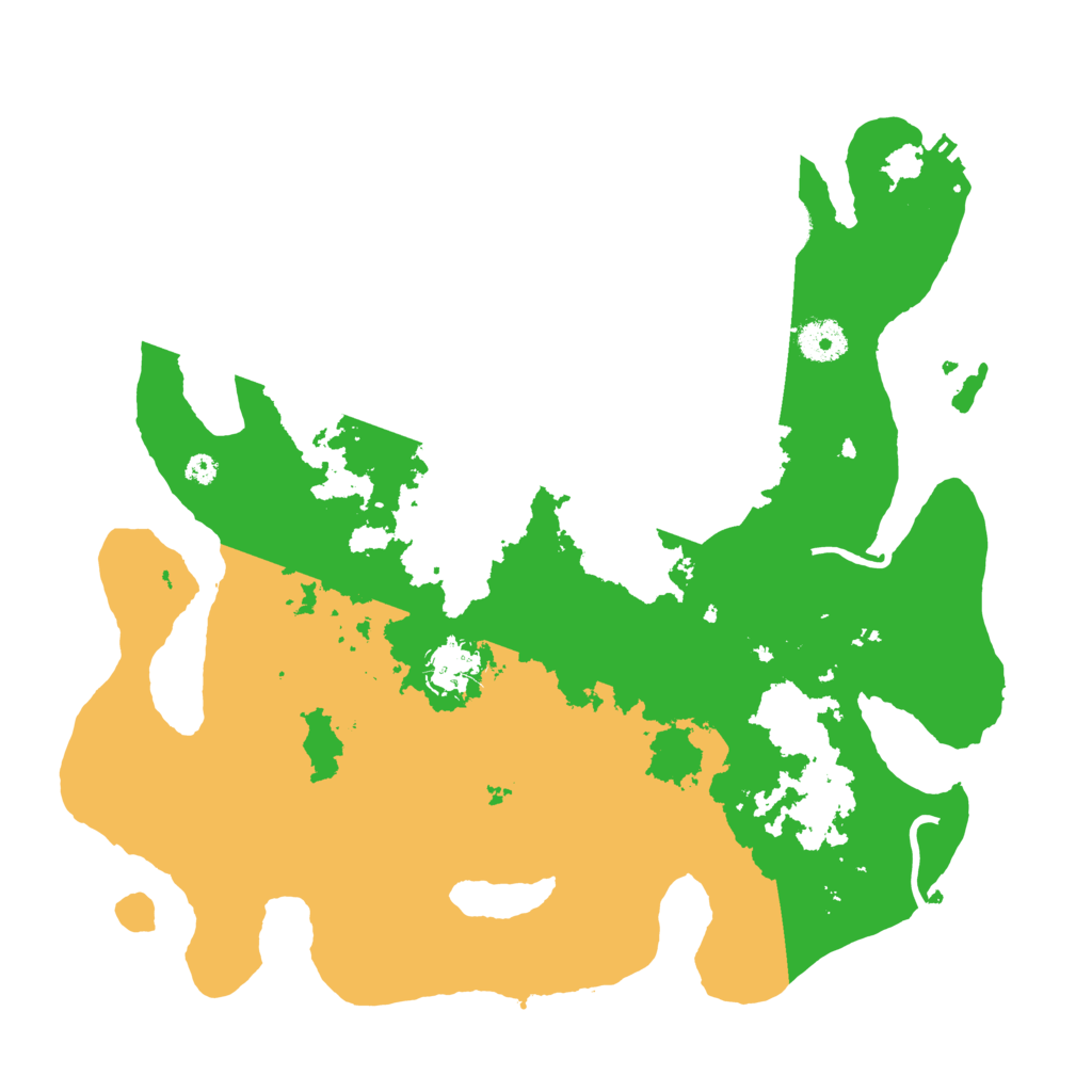 Biome Rust Map: Procedural Map, Size: 3650, Seed: 77778