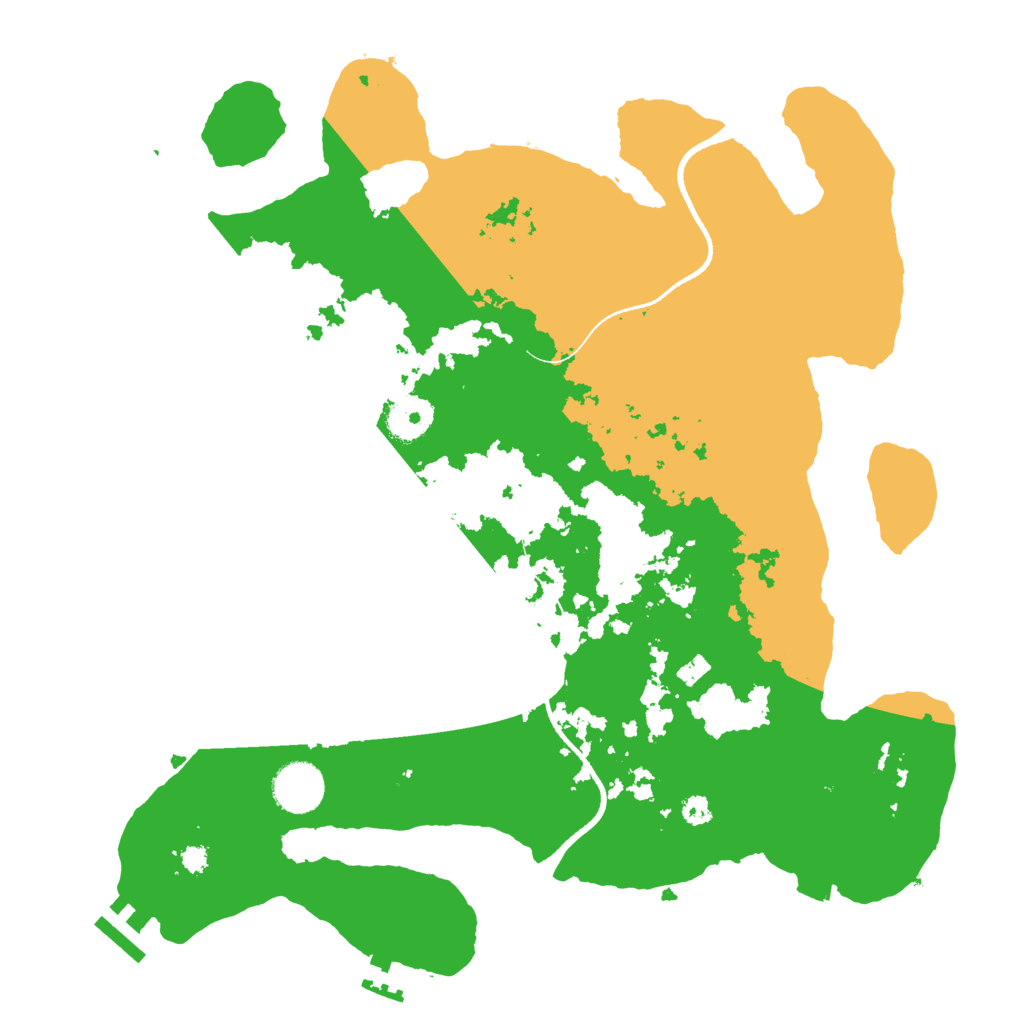 Biome Rust Map: Procedural Map, Size: 3500, Seed: 3473388