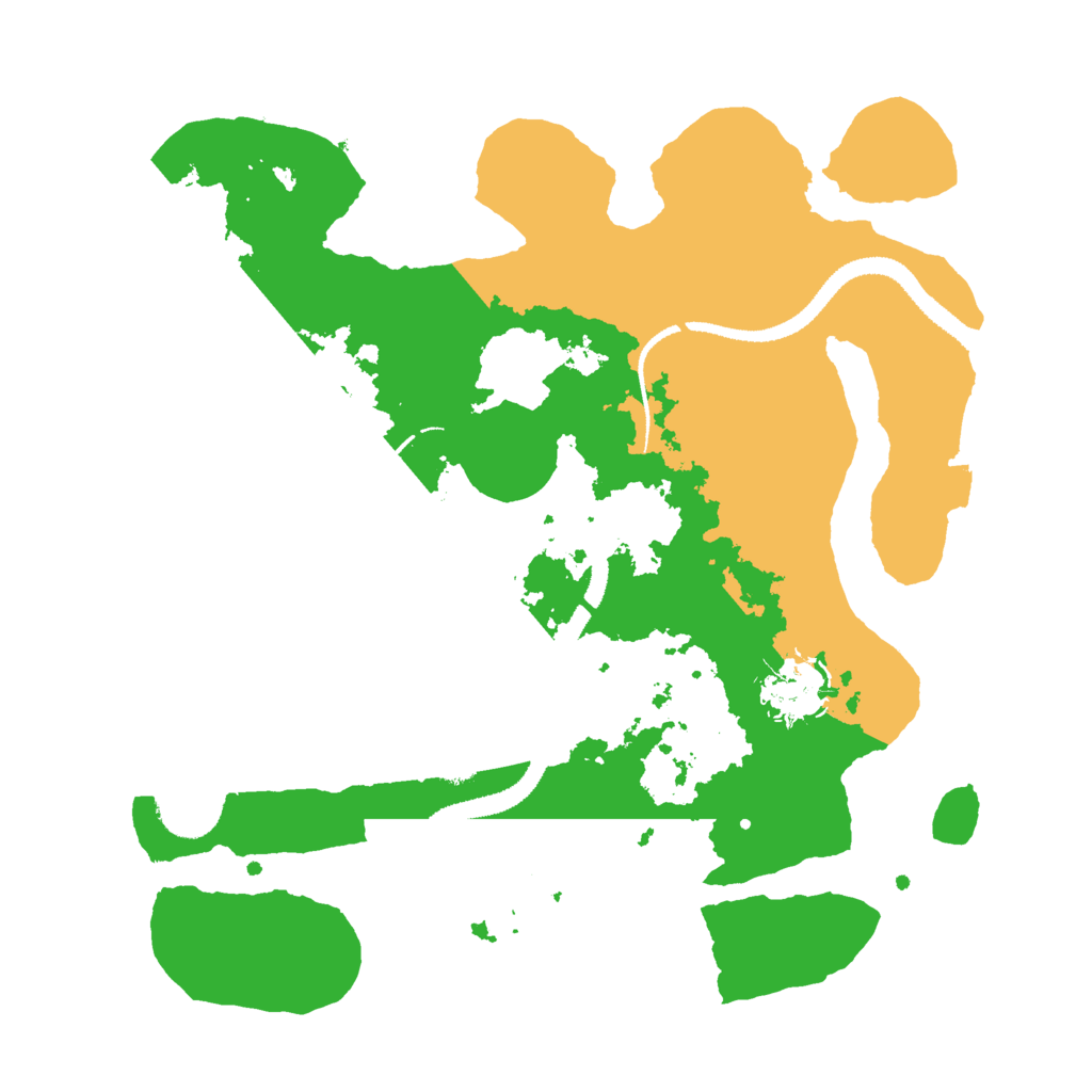 Biome Rust Map: Procedural Map, Size: 3000, Seed: 2094532334