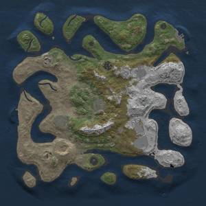 Thumbnail Rust Map: Procedural Map, Size: 3750, Seed: 50088, 16 Monuments