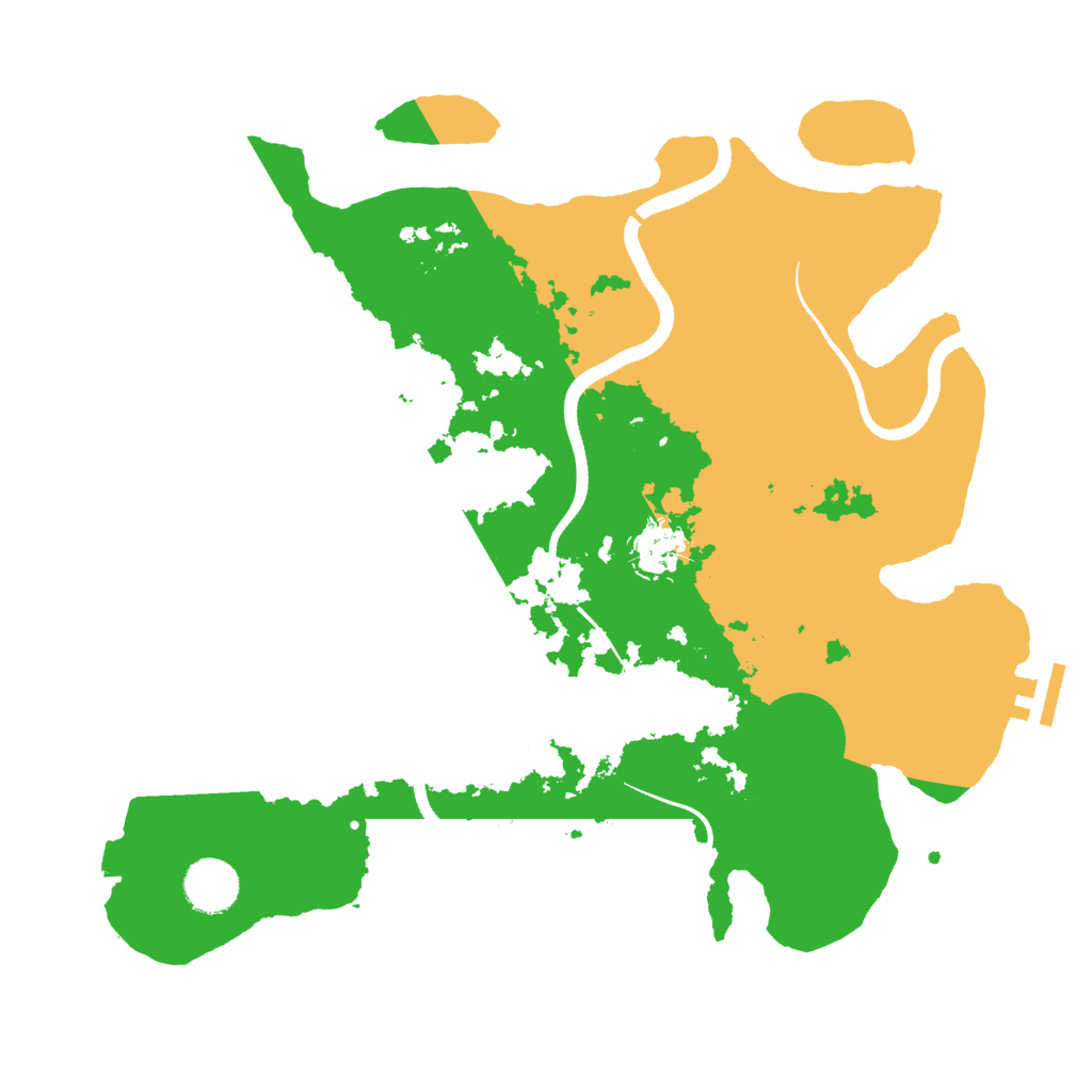Biome Rust Map: Procedural Map, Size: 3500, Seed: 24426