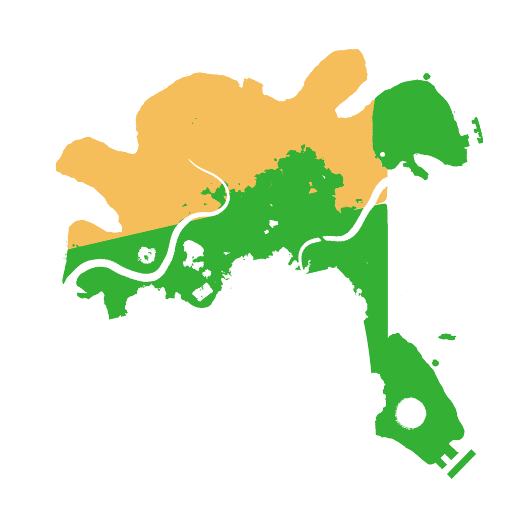 Biome Rust Map: Procedural Map, Size: 3000, Seed: 546435