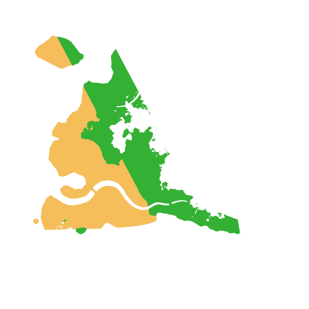 Biome Rust Map: Procedural Map, Size: 2300, Seed: 381070