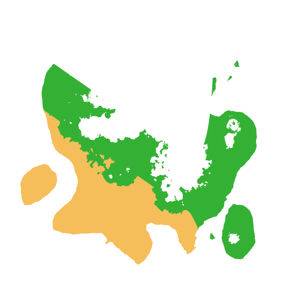 Biome Rust Map: Procedural Map, Size: 2500, Seed: 489109