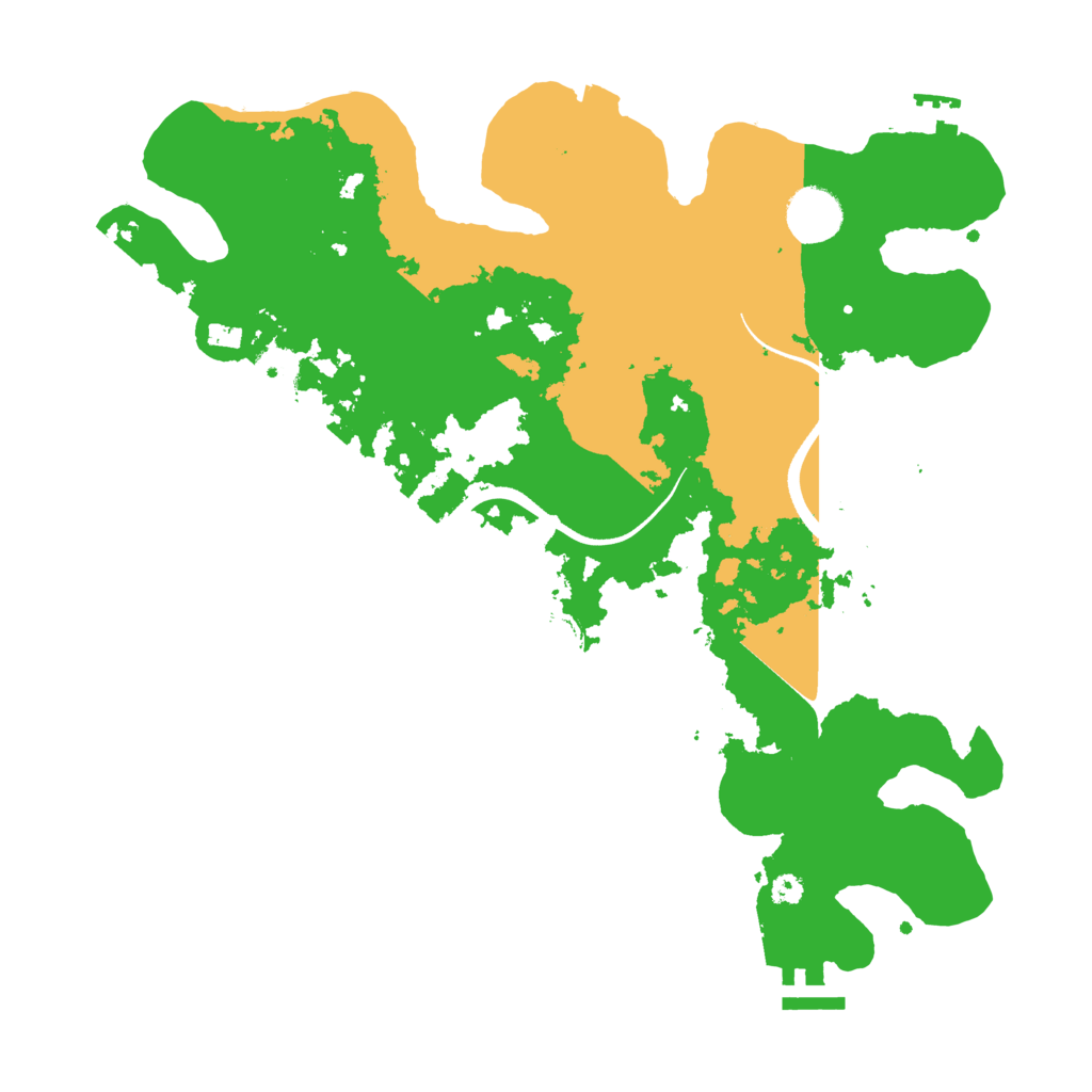 Biome Rust Map: Procedural Map, Size: 3500, Seed: 972334224