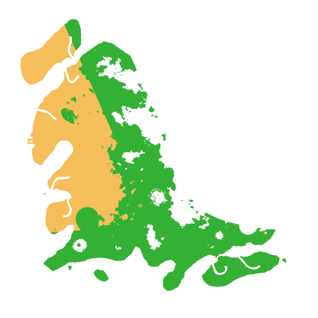 Biome Rust Map: Procedural Map, Size: 3600, Seed: 912309