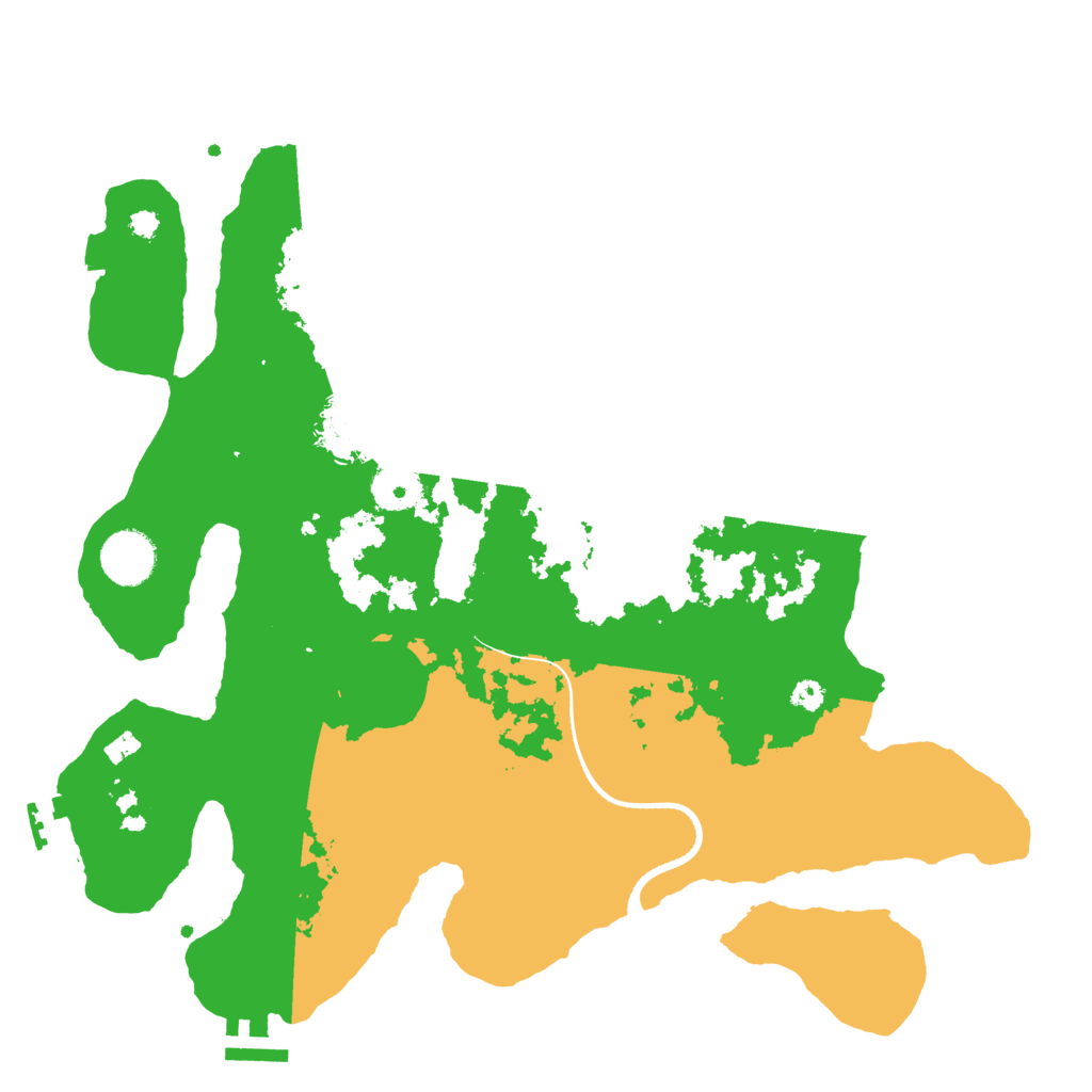 Biome Rust Map: Procedural Map, Size: 3500, Seed: 1125417886