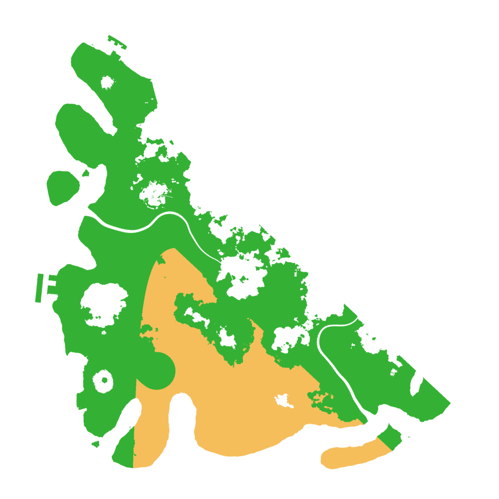 Biome Rust Map: Procedural Map, Size: 3500, Seed: 799992