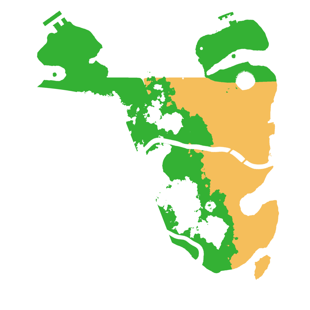 Biome Rust Map: Procedural Map, Size: 3000, Seed: 1988346872