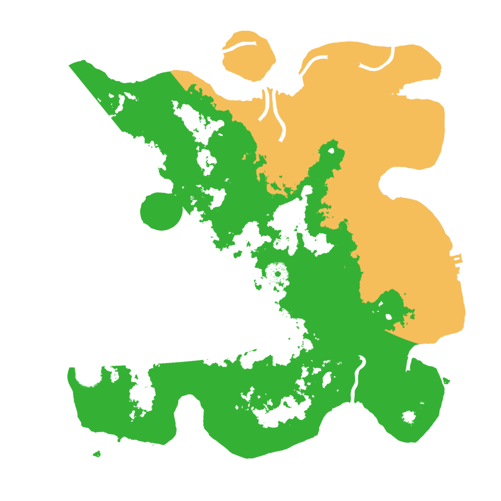 Biome Rust Map: Procedural Map, Size: 3500, Seed: 595377269