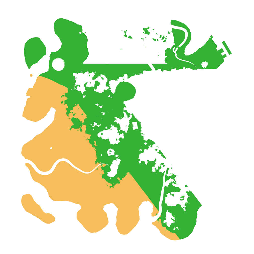 Biome Rust Map: Procedural Map, Size: 3500, Seed: 15893786