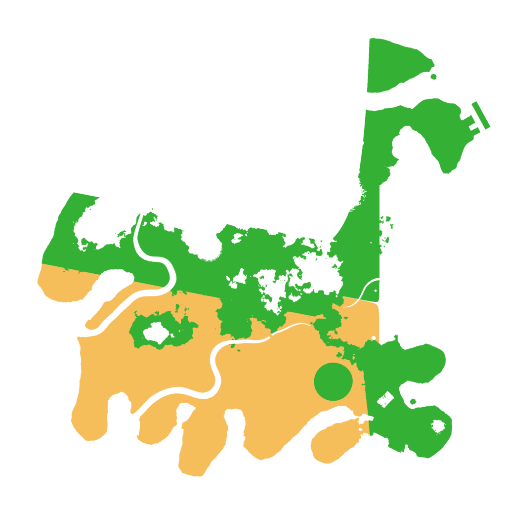 Biome Rust Map: Procedural Map, Size: 3500, Seed: 67001561