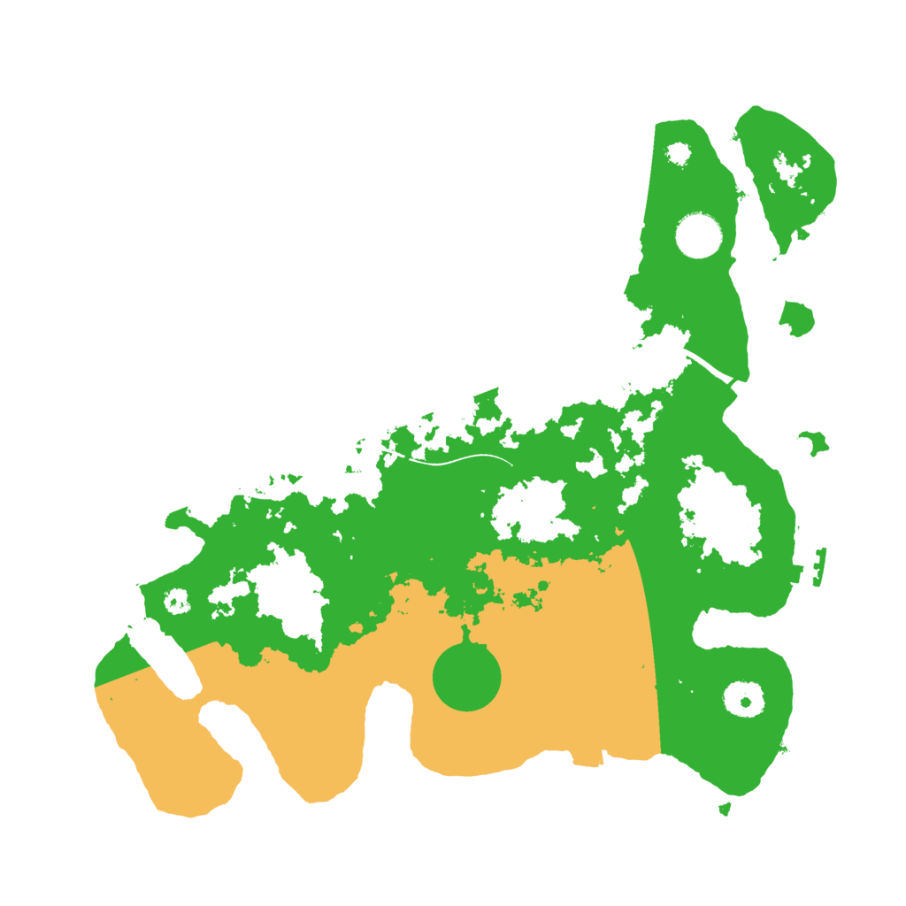 Biome Rust Map: Procedural Map, Size: 3500, Seed: 131313