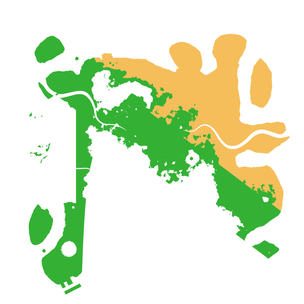 Biome Rust Map: Procedural Map, Size: 3500, Seed: 617070867