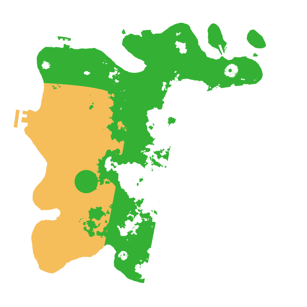 Biome Rust Map: Procedural Map, Size: 3500, Seed: 84575