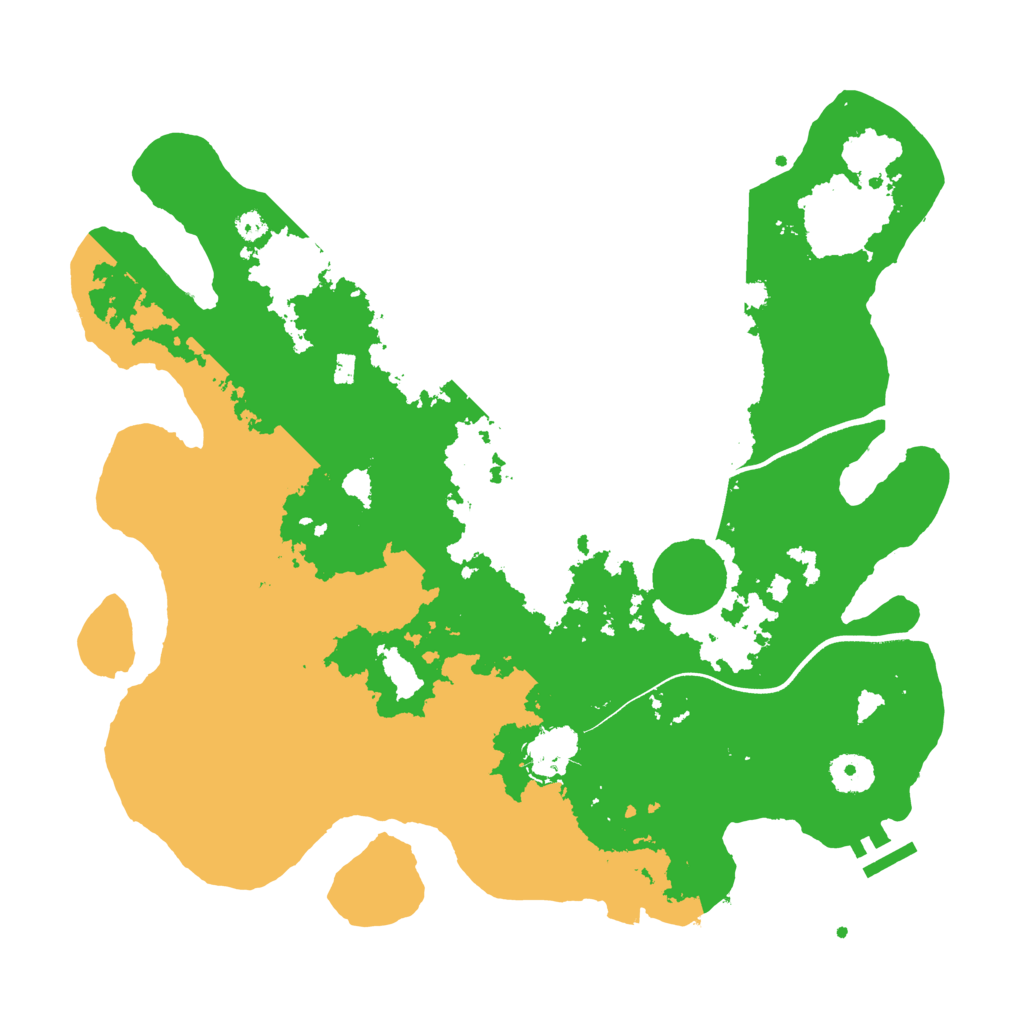 Biome Rust Map: Procedural Map, Size: 3650, Seed: 12909