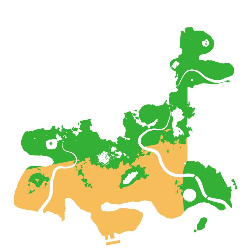 Biome Rust Map: Procedural Map, Size: 3500, Seed: 1249211292