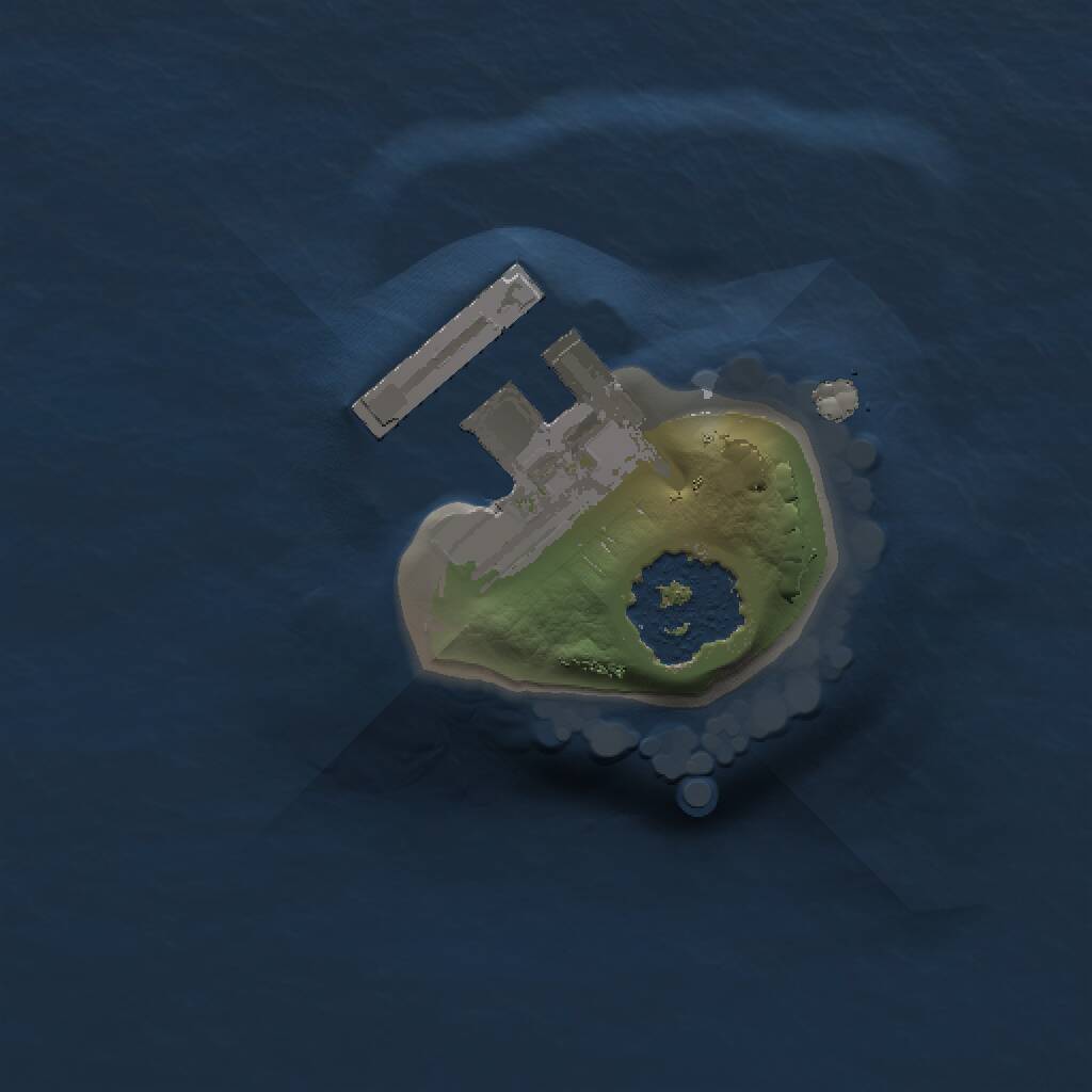 Rust Map: Procedural Map, Size: 1000, Seed: 17554, 2 Monuments