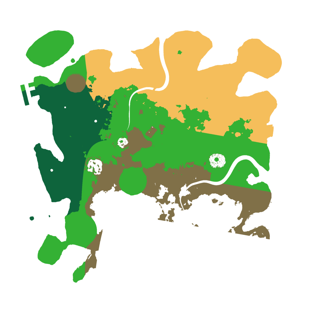 Biome Rust Map: Procedural Map, Size: 3000, Seed: 1225