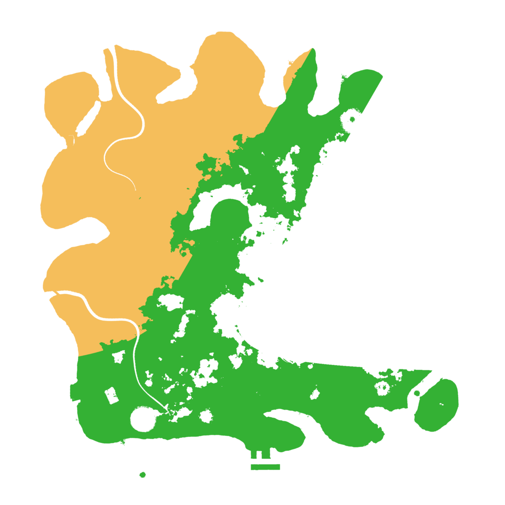 Biome Rust Map: Procedural Map, Size: 3500, Seed: 113914791