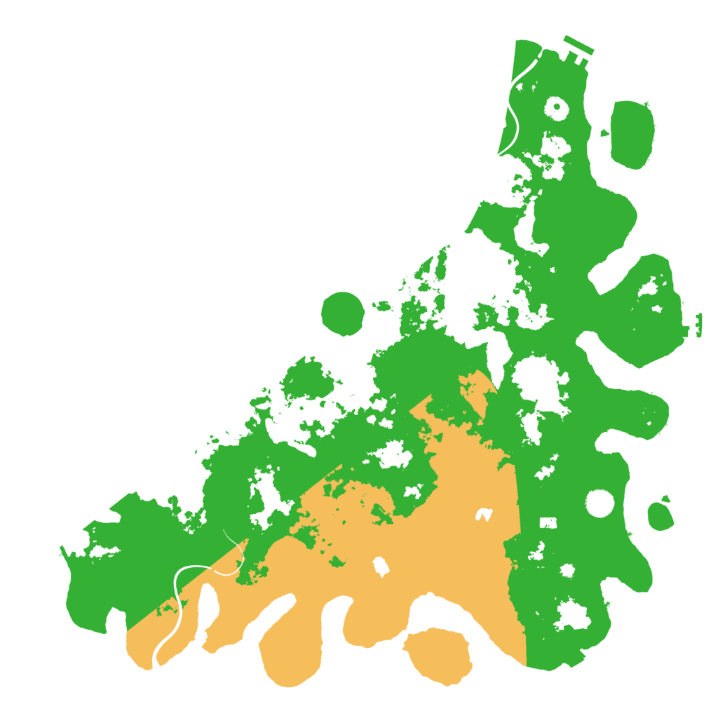 Biome Rust Map: Procedural Map, Size: 4500, Seed: 36495