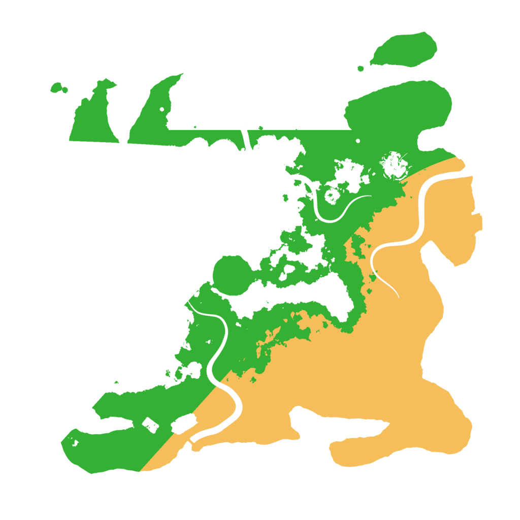 Biome Rust Map: Procedural Map, Size: 3500, Seed: 1551143445