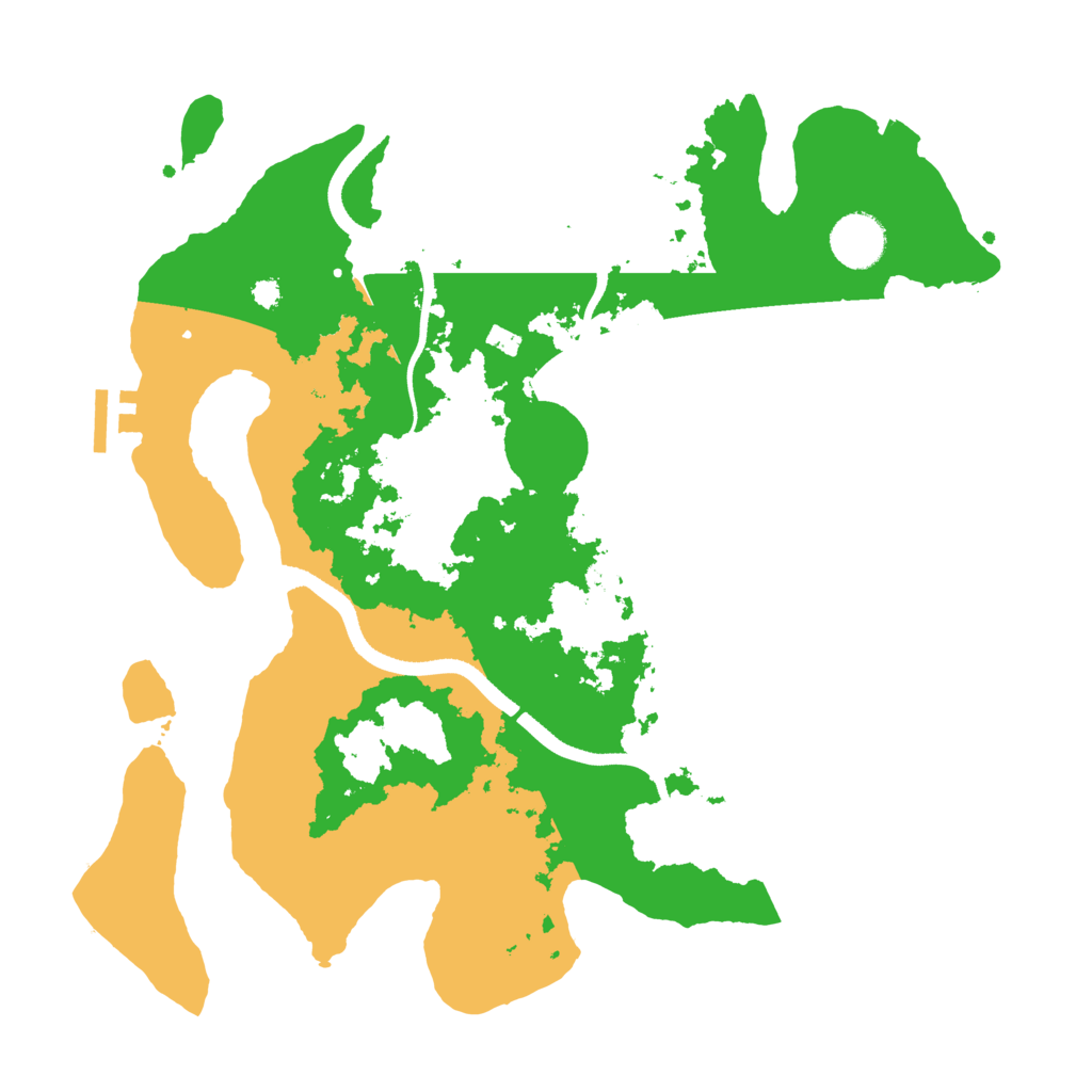 Biome Rust Map: Procedural Map, Size: 3500, Seed: 833218225