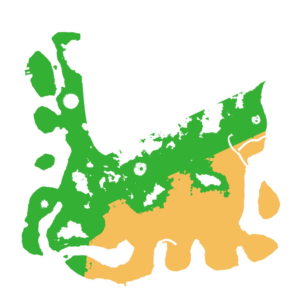 Biome Rust Map: Procedural Map, Size: 3500, Seed: 5825