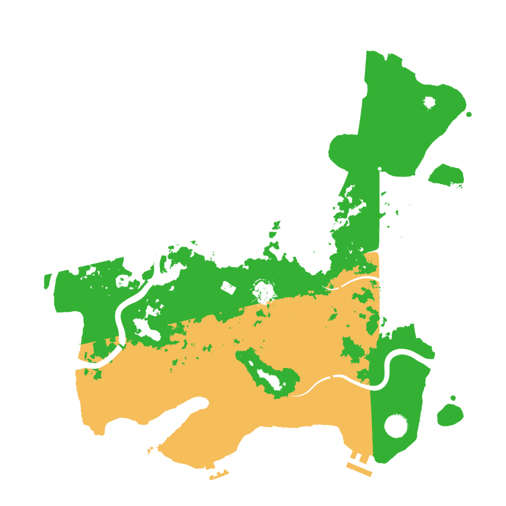 Biome Rust Map: Procedural Map, Size: 3850, Seed: 710594681