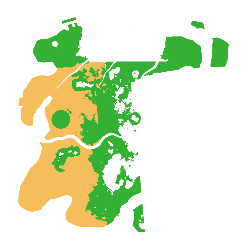 Biome Rust Map: Procedural Map, Size: 3500, Seed: 3631753