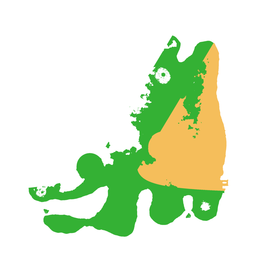 Biome Rust Map: Procedural Map, Size: 2600, Seed: 1069314045