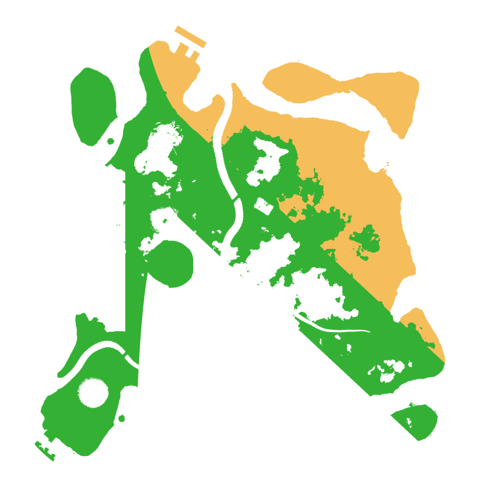 Biome Rust Map: Procedural Map, Size: 3000, Seed: 1040