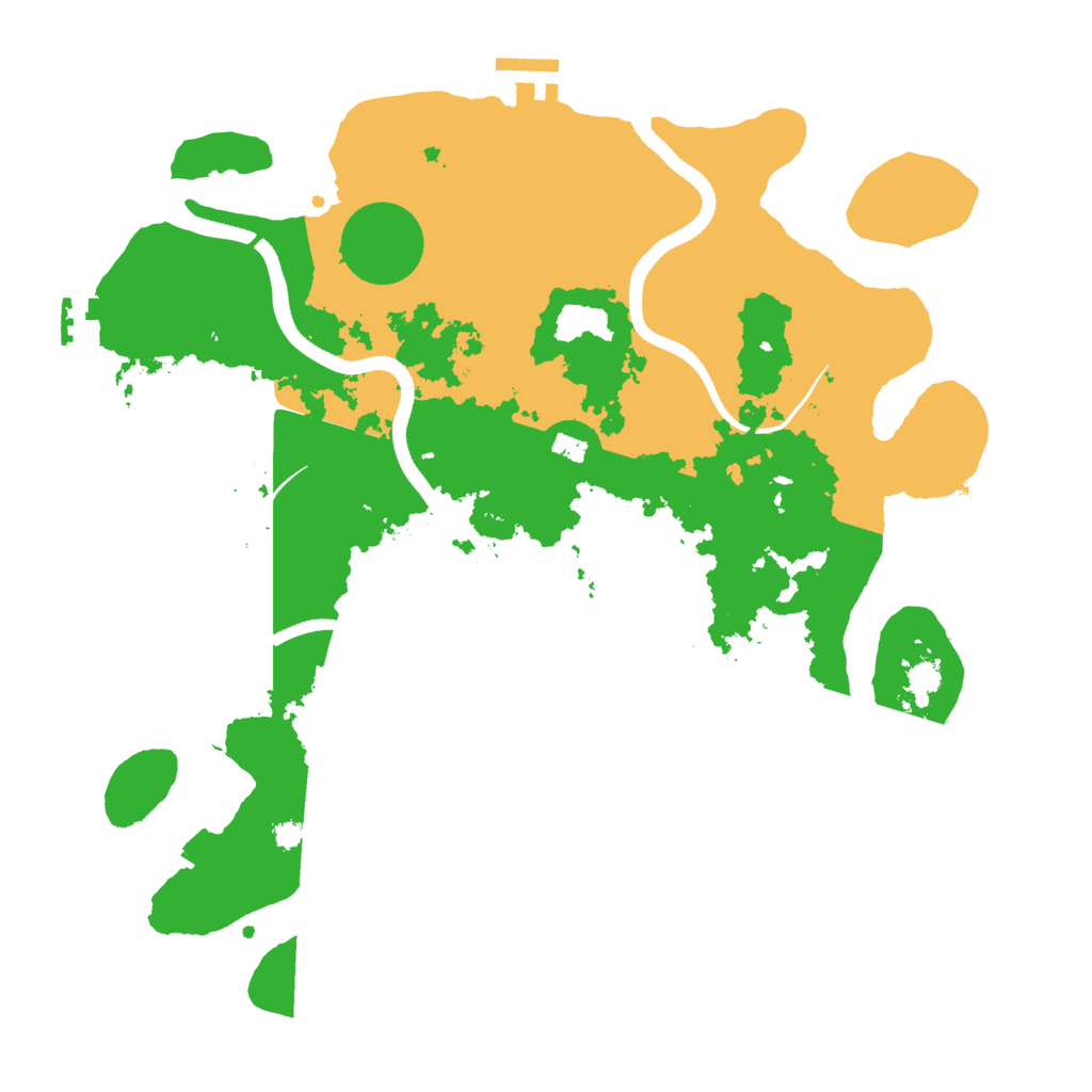 Biome Rust Map: Procedural Map, Size: 3500, Seed: 1916628807