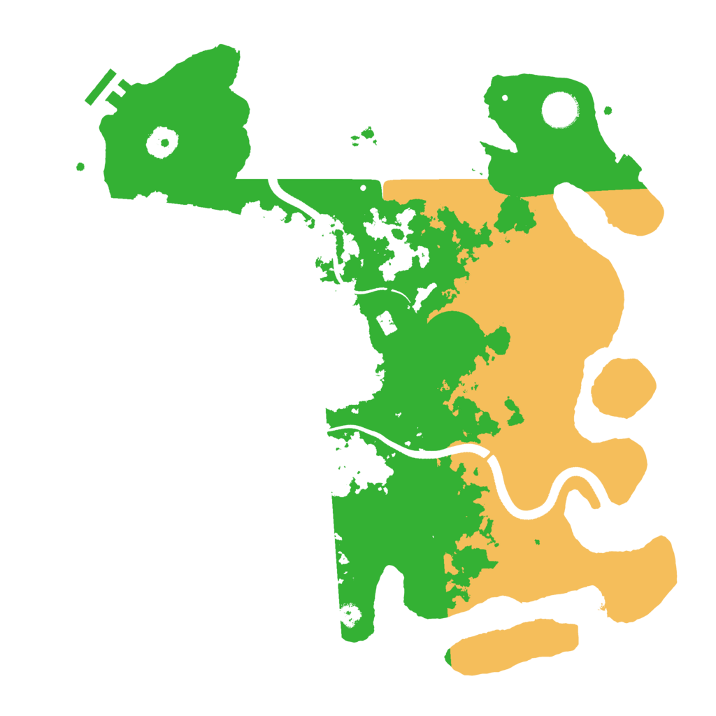Biome Rust Map: Procedural Map, Size: 3500, Seed: 605028742