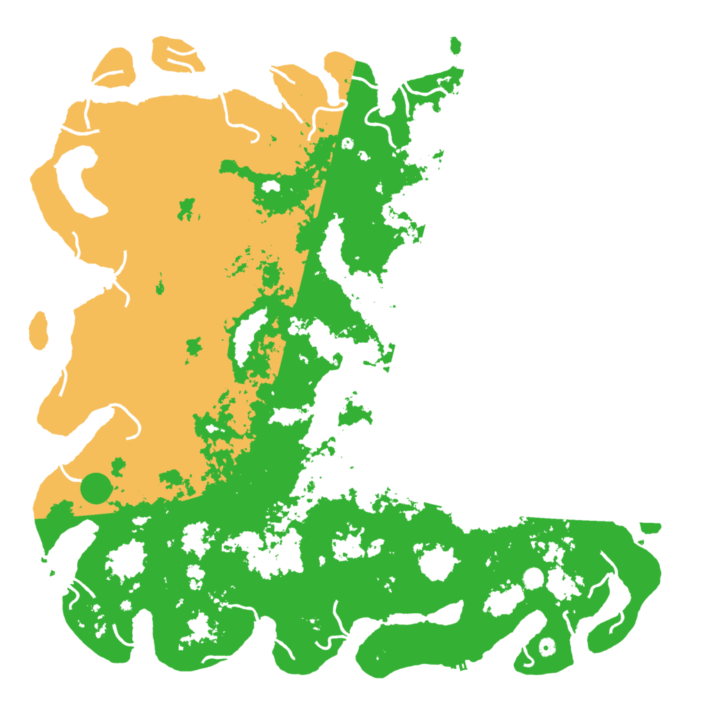 Biome Rust Map: Procedural Map, Size: 6000, Seed: 1016161