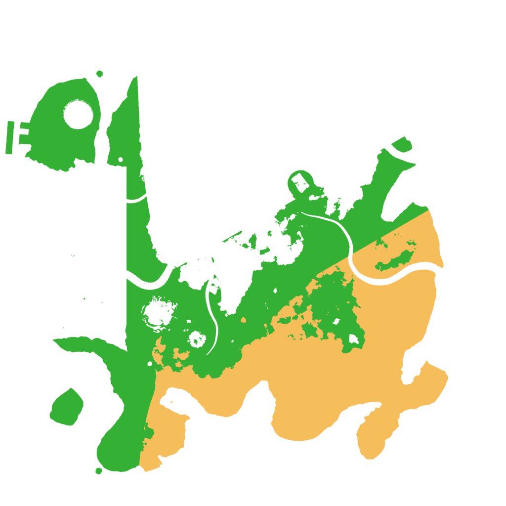 Biome Rust Map: Procedural Map, Size: 3100, Seed: 6736