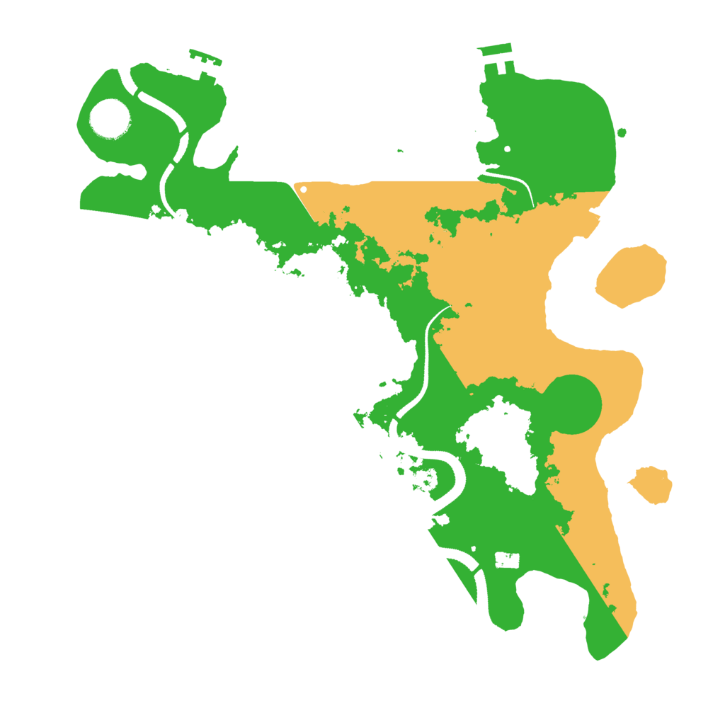 Biome Rust Map: Procedural Map, Size: 3200, Seed: 1567