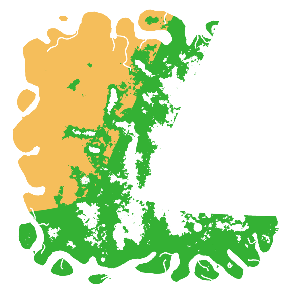 Biome Rust Map: Procedural Map, Size: 6000, Seed: 207013654