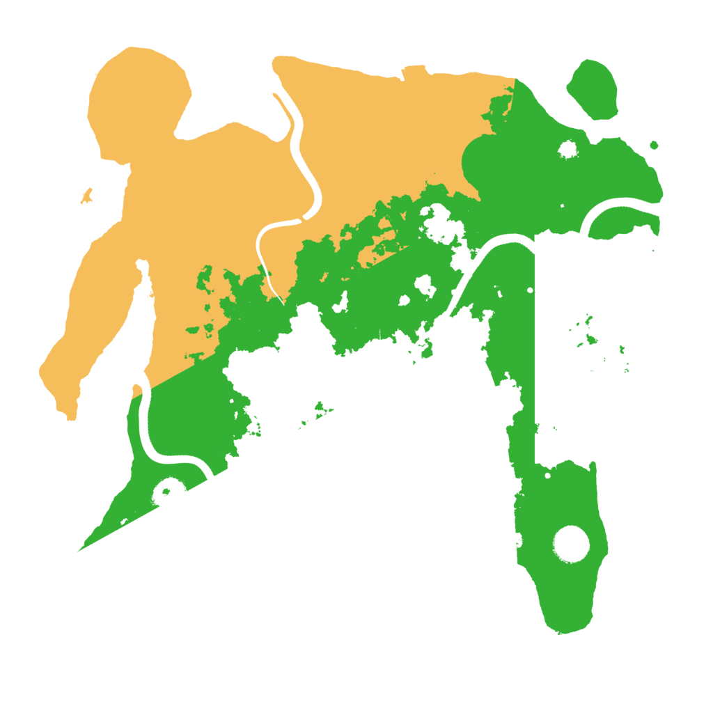 Biome Rust Map: Procedural Map, Size: 3500, Seed: 22561758
