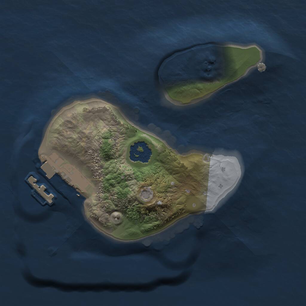 Rust Map: Procedural Map, Size: 1400, Seed: 395078451, 2 Monuments