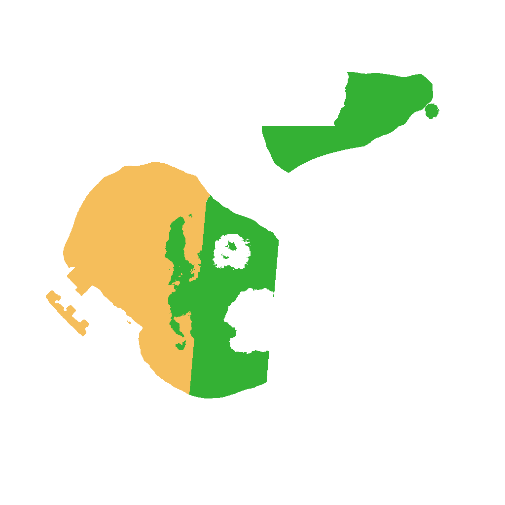 Biome Rust Map: Procedural Map, Size: 1400, Seed: 395078451