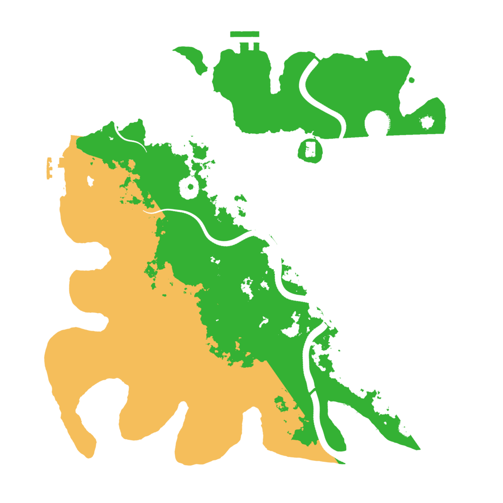 Biome Rust Map: Procedural Map, Size: 3500, Seed: 149198135