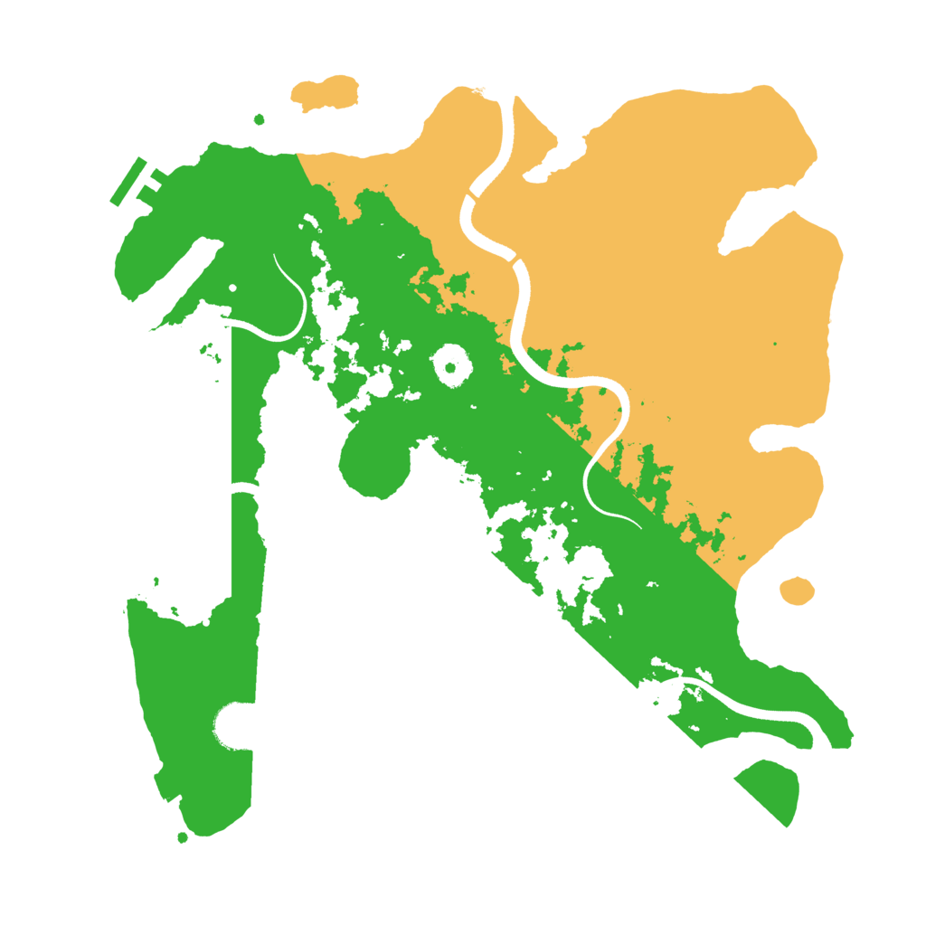 Biome Rust Map: Procedural Map, Size: 3500, Seed: 905396204