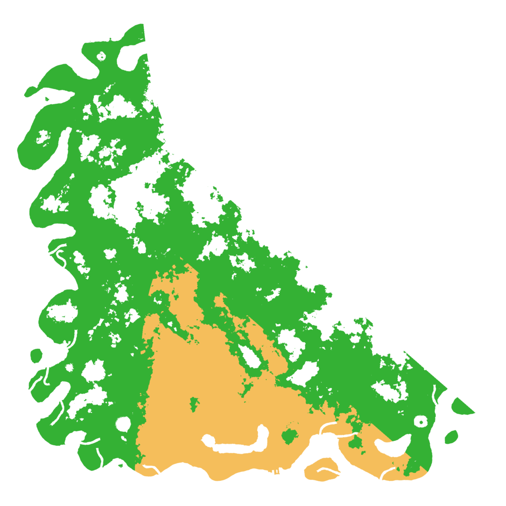 Biome Rust Map: Procedural Map, Size: 6000, Seed: 91464012