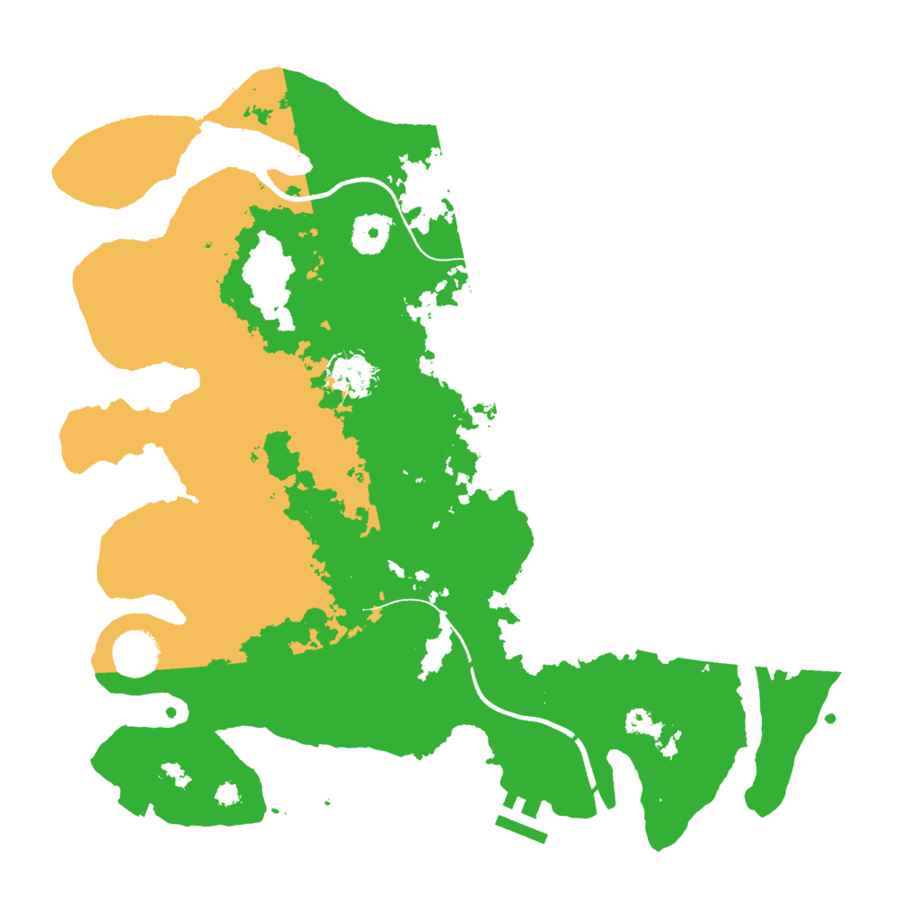 Biome Rust Map: Procedural Map, Size: 3500, Seed: 851933748