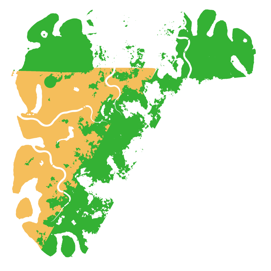Biome Rust Map: Procedural Map, Size: 6000, Seed: 6905
