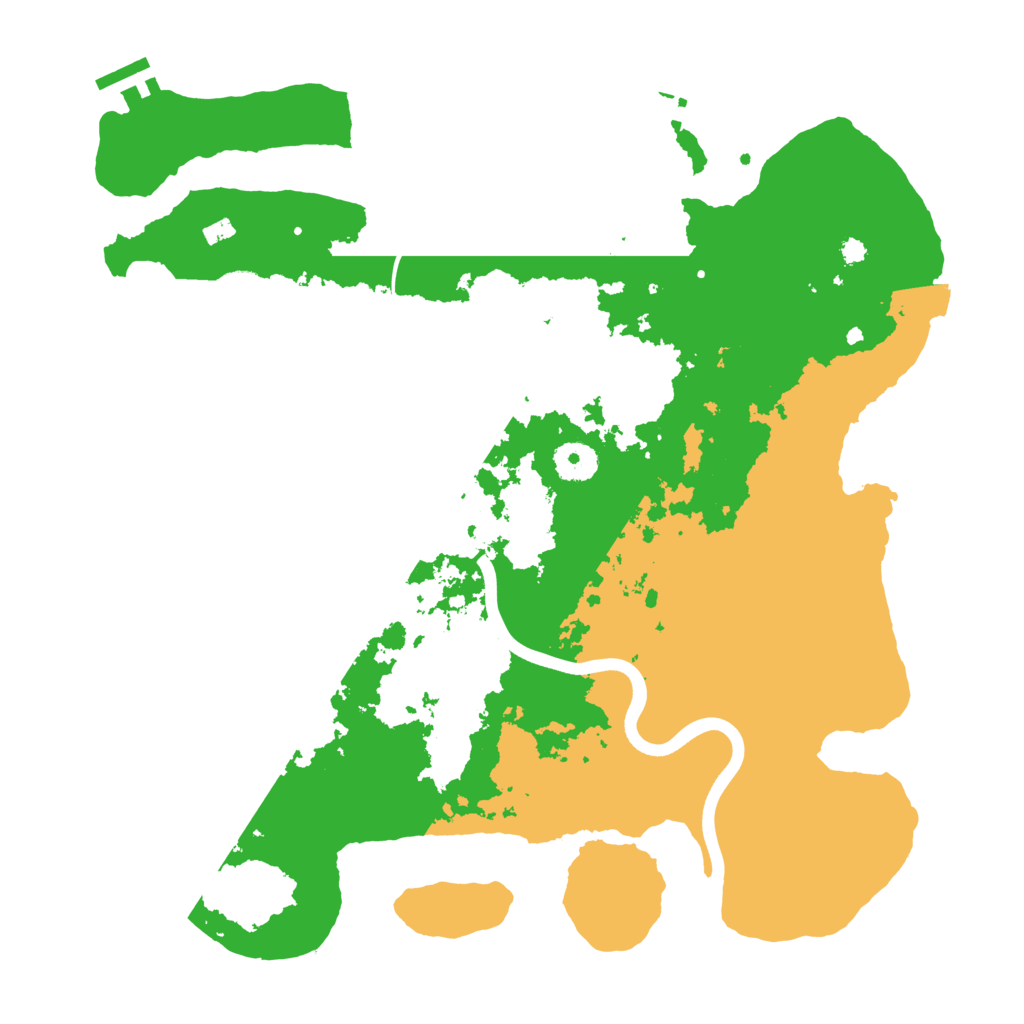 Biome Rust Map: Procedural Map, Size: 3700, Seed: 218564048