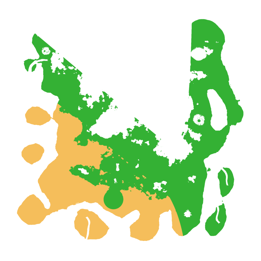 Biome Rust Map: Procedural Map, Size: 3500, Seed: 1866449467
